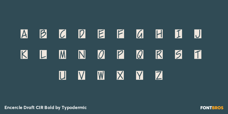 Encercle Draft CIR Bold Font Poster #1