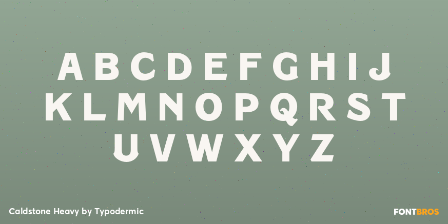 Caldstone Heavy Font Poster #2