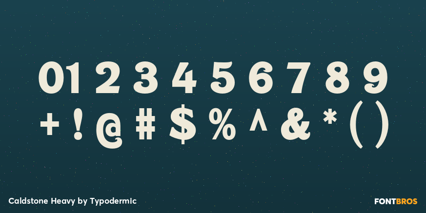 Caldstone Heavy Font Poster #4