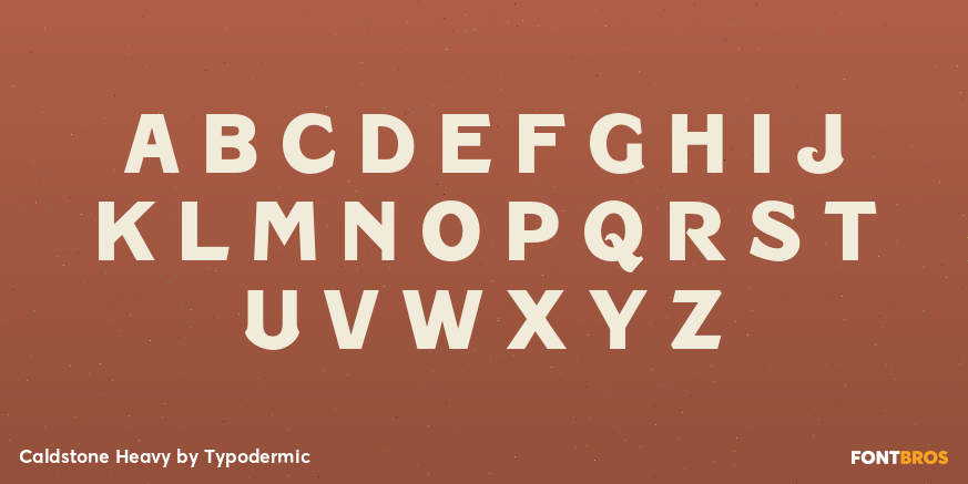 Caldstone Heavy Font Poster #1