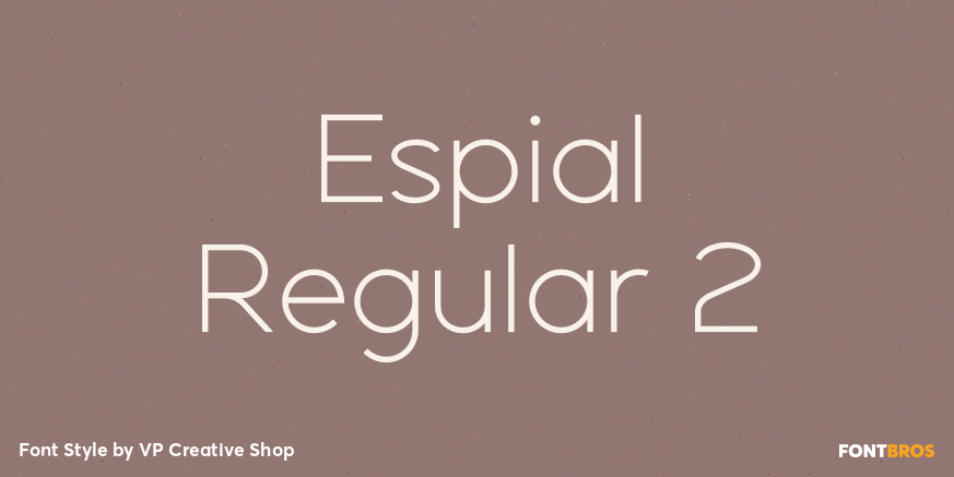 Espial Regular 2 Font Poster #1