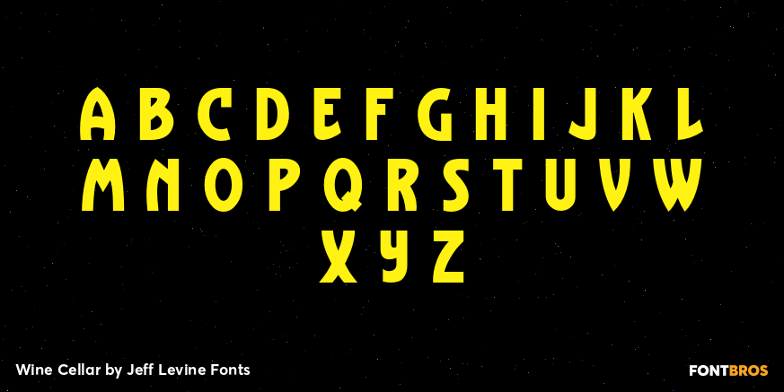 Wine Cellar Font Poster #3