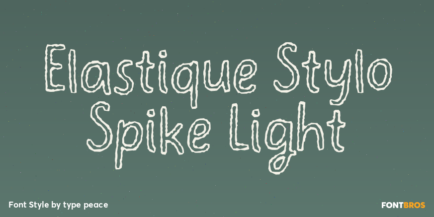Elastique Stylo Spike Light Poster