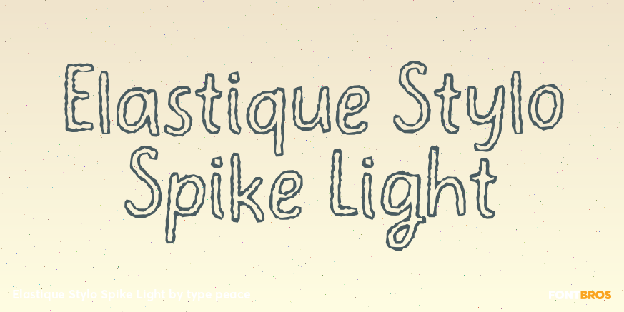 Elastique Stylo Spike Light Poster