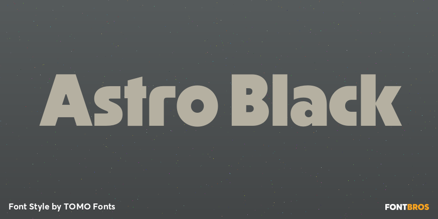 Astro Black Poster