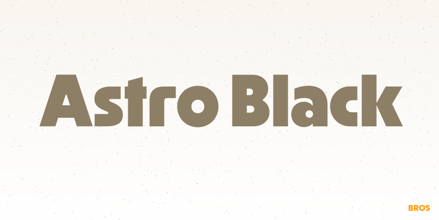 Astro Black Poster