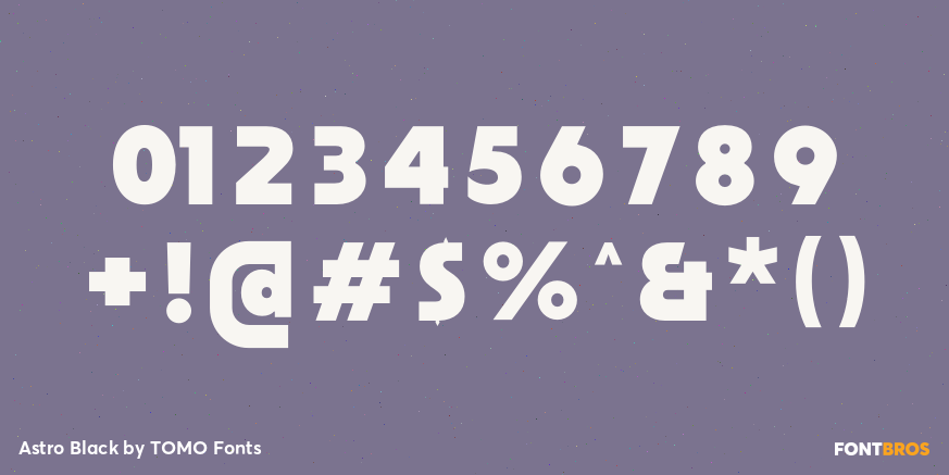 Astro Black Font Poster #1