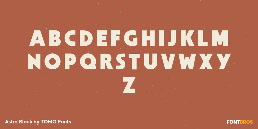 Astro Black Font Poster #2