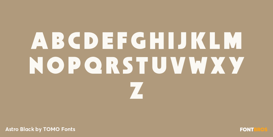 Astro Black Font Poster #1
