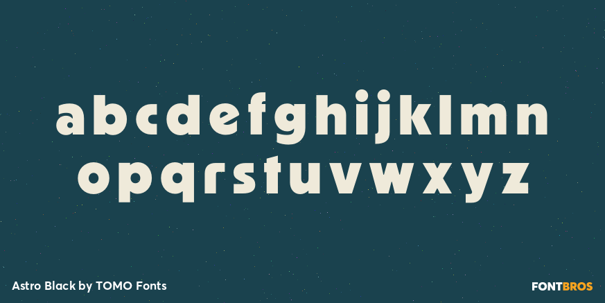 Astro Black Font Poster #1