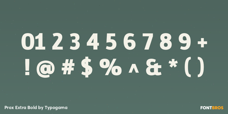 Prox Extra Bold Font Poster #4