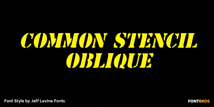 Common Stencil Oblique Poster