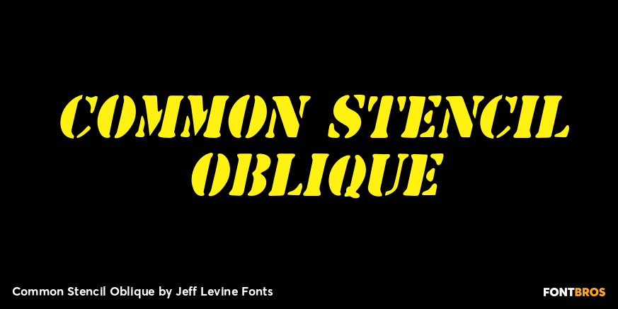 Common Stencil Oblique Poster