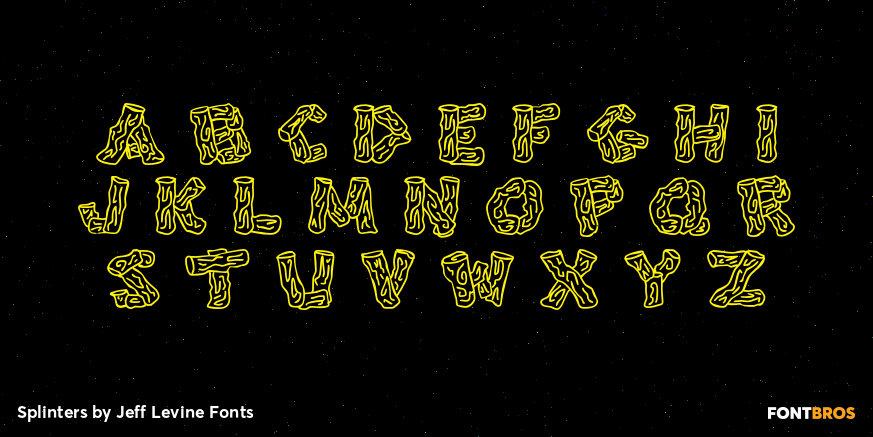 Splinters Font Poster #3