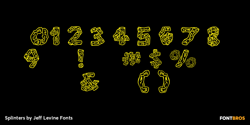 Splinters Font Poster #4