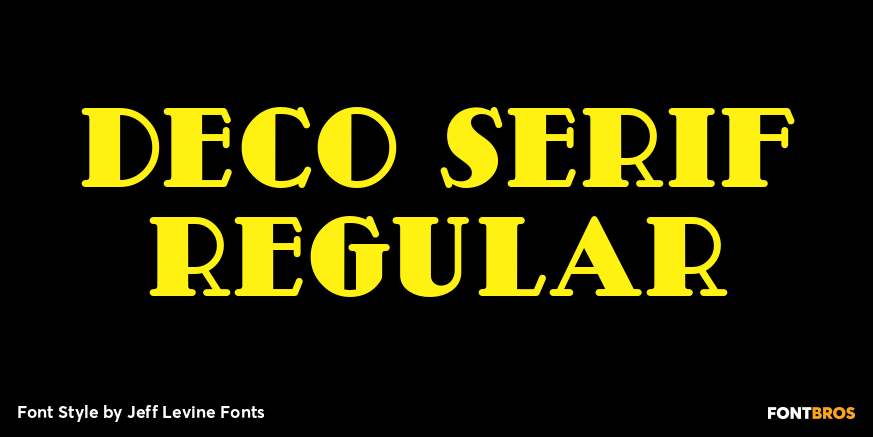 Deco Serif Regular Poster
