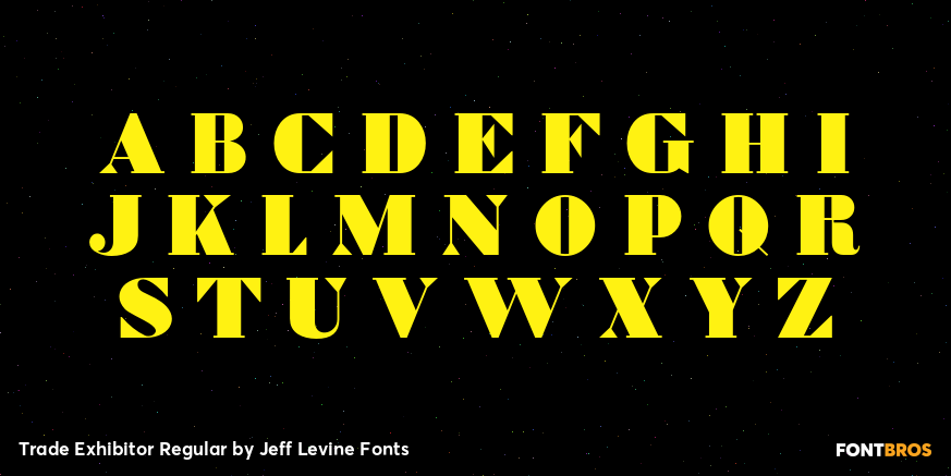 Trade Exhibitor Regular Font Poster #2