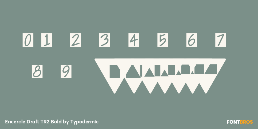 Encercle Draft TR2 Bold Font Poster #1