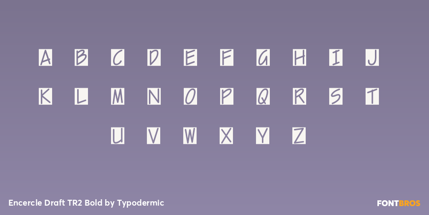 Encercle Draft TR2 Bold Font Poster #3