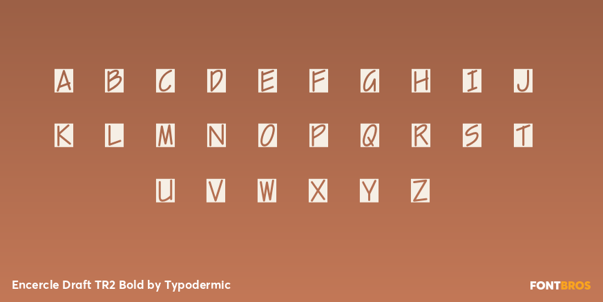 Encercle Draft TR2 Bold Font Poster #1