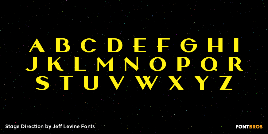 Stage Direction Font Poster #3