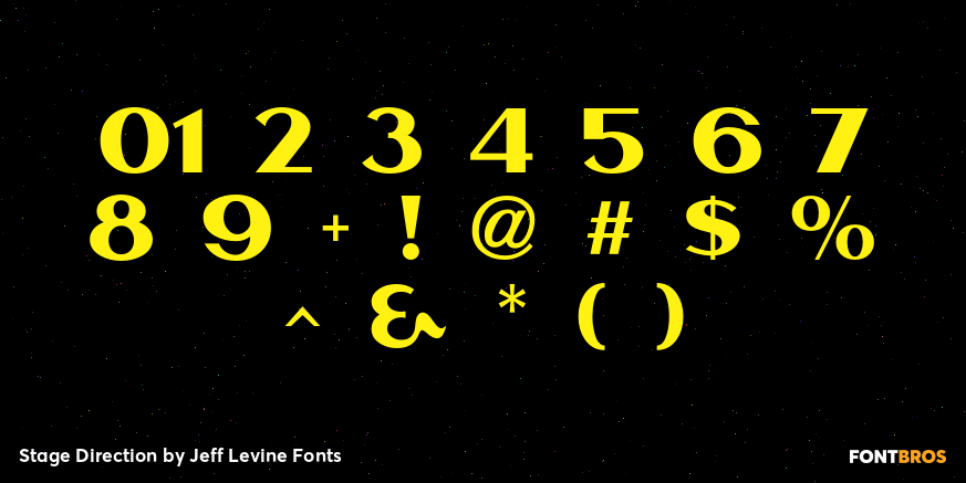 Stage Direction Font Poster #4