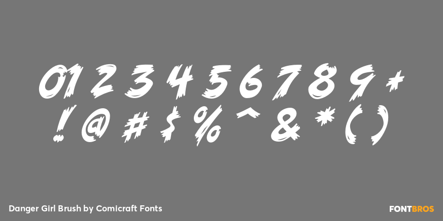 Danger Girl Brush Font Poster #4