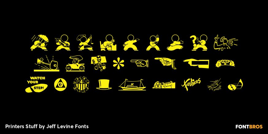 Printers Stuff Font Poster #3