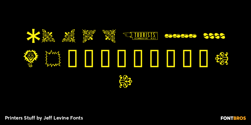 Printers Stuff Font Poster #4