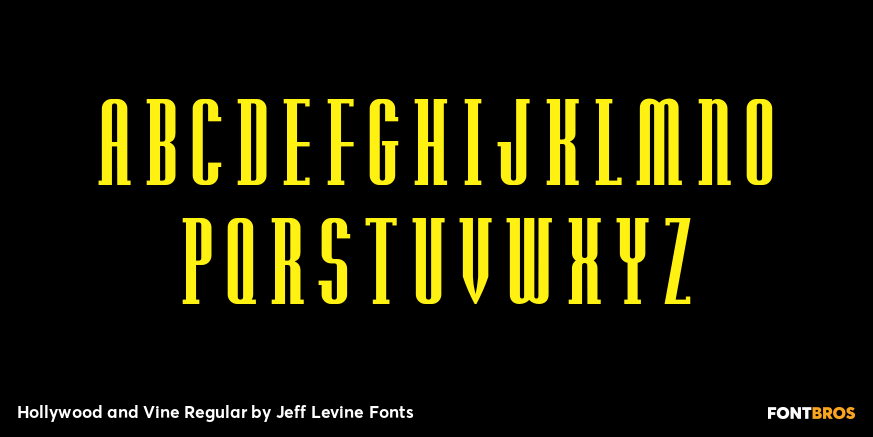 Hollywood and Vine Regular Font Poster #2