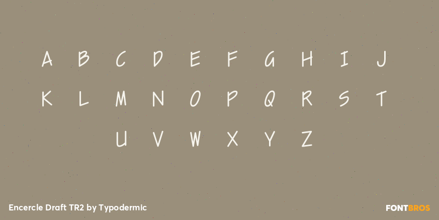 Encercle Draft TR2 Font Poster #2