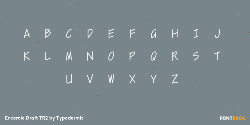 Encercle Draft TR2 Font Poster #1
