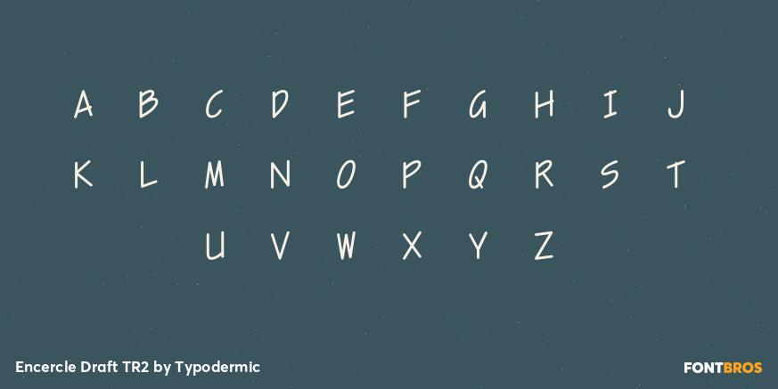 Encercle Draft TR2 Font Poster #1