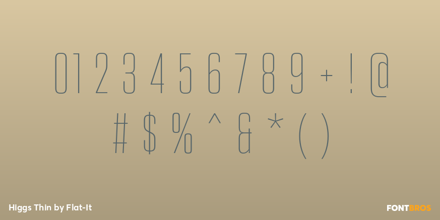 Higgs Thin Font Poster #4