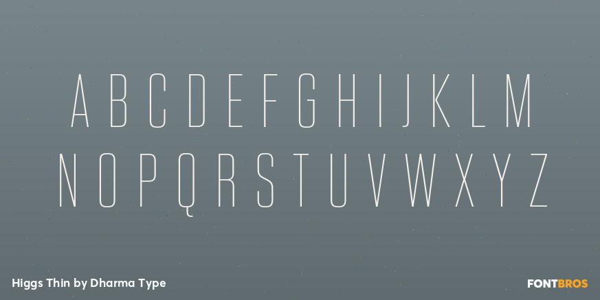 Higgs Thin Font Poster #2