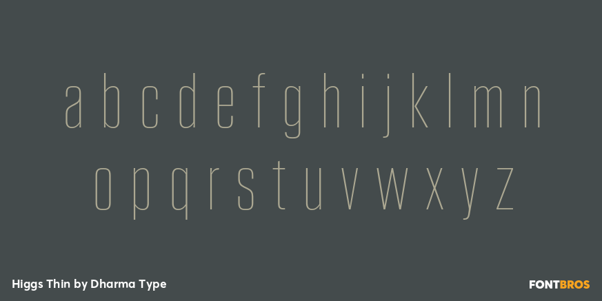 Higgs Thin Font Poster #3