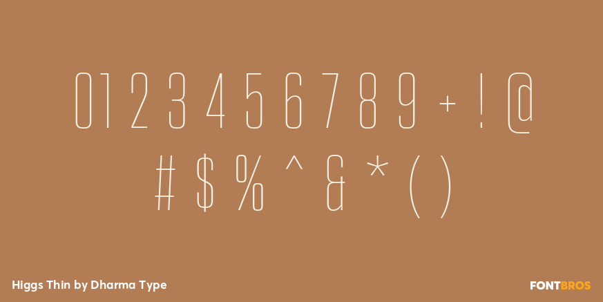 Higgs Thin Font Poster #4