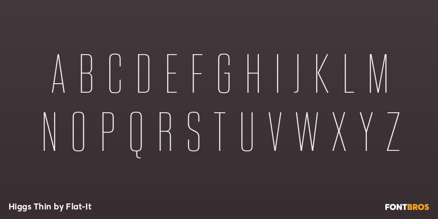 Higgs Thin Font Poster #2