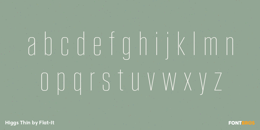 Higgs Thin Font Poster #3