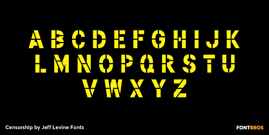 Censorship Font Poster #3