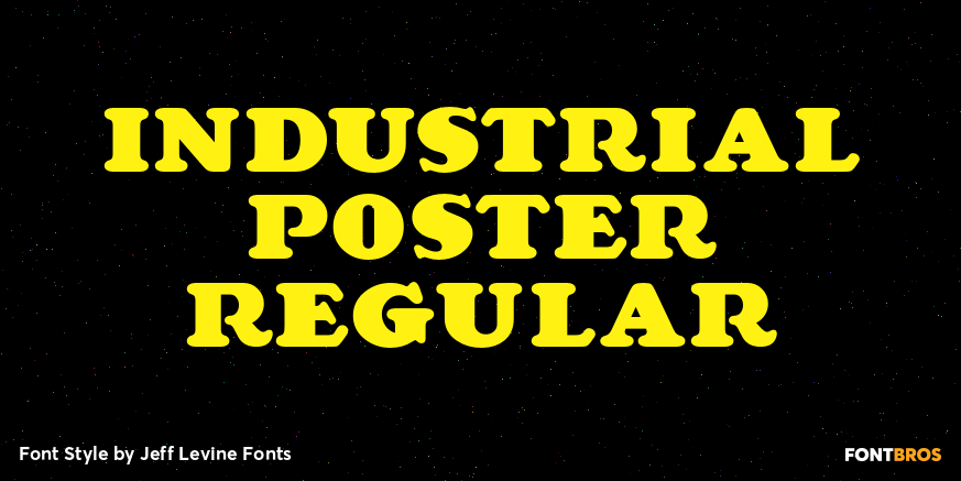 Industrial Poster Regular Font Poster #1