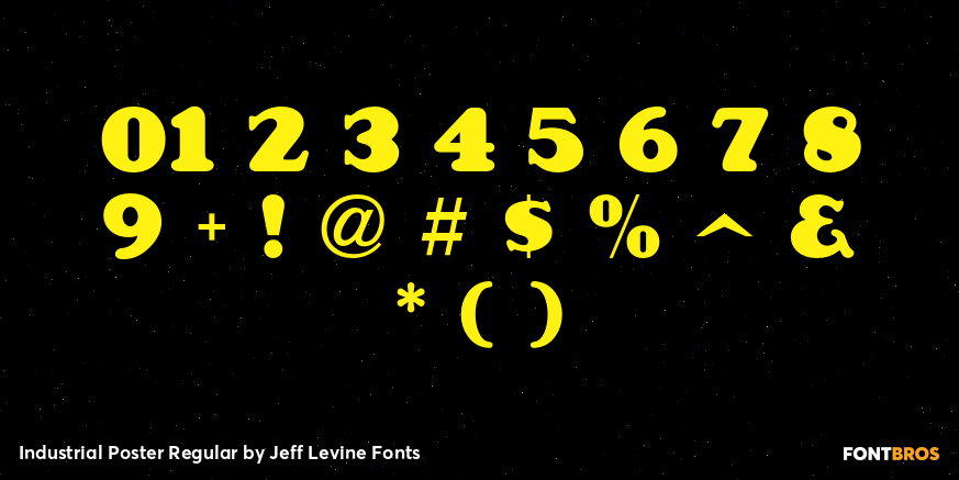 Industrial Poster Regular Font Poster #4