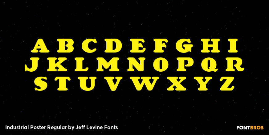 Industrial Poster Regular Font Poster #2