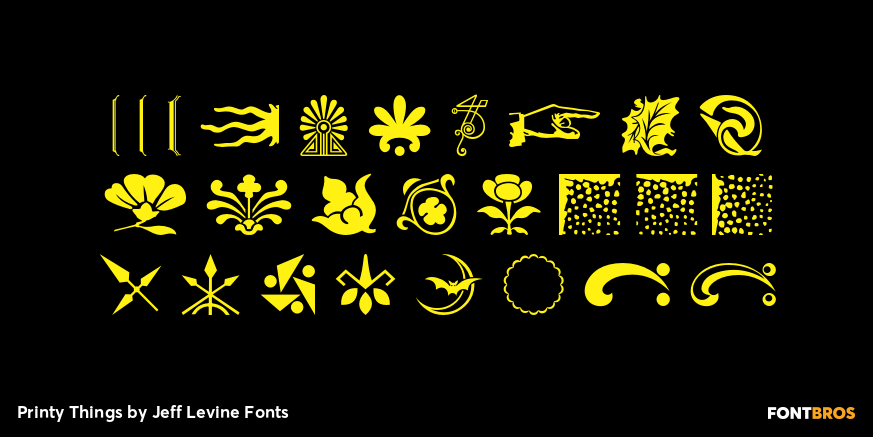 Printy Things Font Poster #2