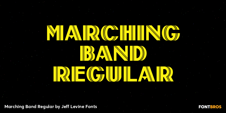 Marching Band Regular Font Poster #1