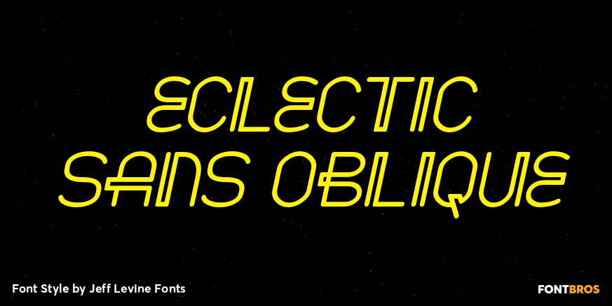 Eclectic Sans Oblique Poster