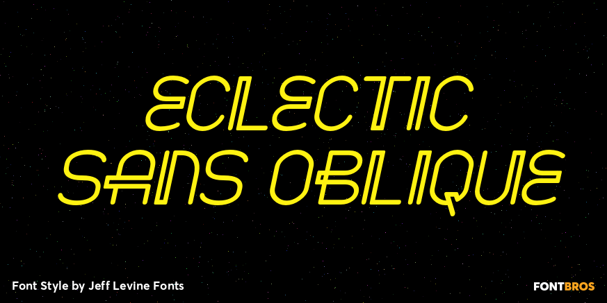 Eclectic Sans Oblique Poster