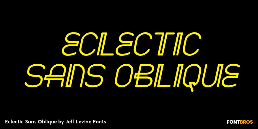 Eclectic Sans Oblique Poster