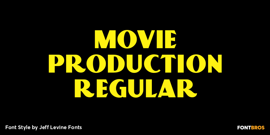 Movie Production Regular Font Poster #1