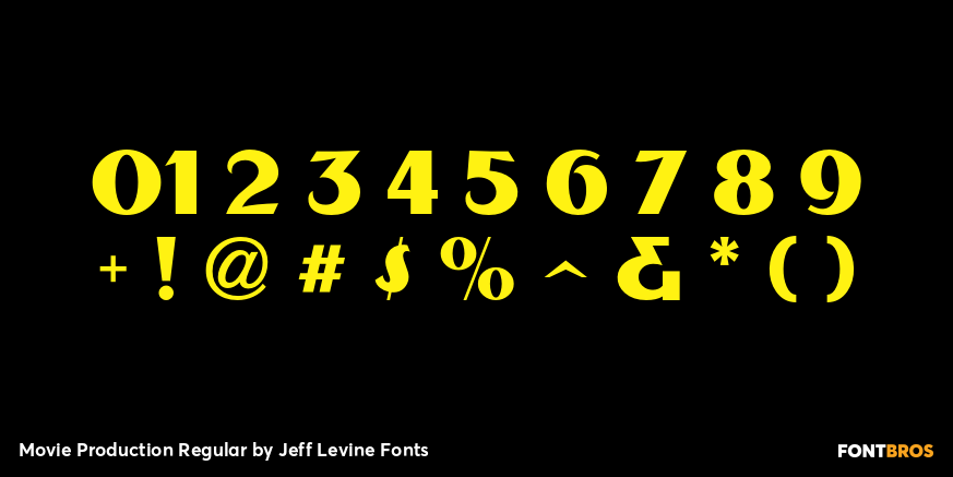Movie Production Regular Font Poster #1